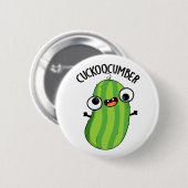 Cuckoocumber Funny Veggie Cucumber Pub Button (Vorne & Hinten)