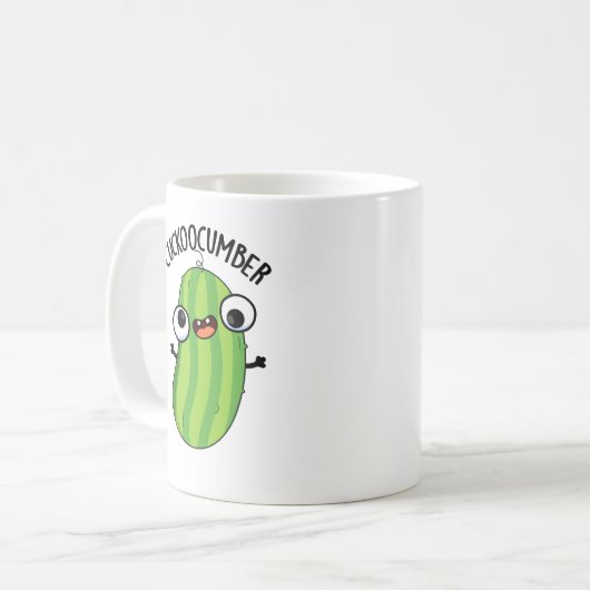 Cuckoocumber Funny Veggie Cucumber Pub Kaffeetasse (Vorderseite Links)