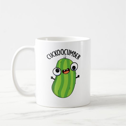 Cuckoocumber Funny Veggie Cucumber Pub Kaffeetasse (Links)