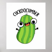 Cuckoocumber Funny Veggie Cucumber Pub Poster (Vorne)
