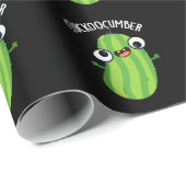 Cuckoocumber Funny Veggie Cucumber Pun Dark BG Geschenkpapier (Rolleneckpunkt)