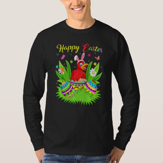 Cuckoos Bird Floral Easter Ei Funny Cuckoos Ost T-Shirt (Vorderseite)