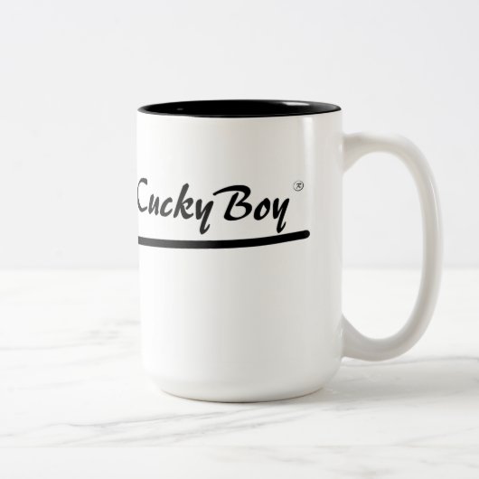Cucky Cuckold Zweifarbige Tasse (Rechts)