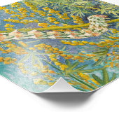 Cucullia Absinthii Wormwood Raupe Fotodruck (Ecke)