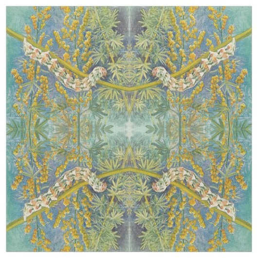 Cucullia Absinthii Wormwood Raupe Stoff (Muster)