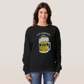 Cucum beer Funny Beer Pun Dark BG Sweatshirt (Vorne ganz)
