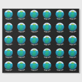 Cucum berg Funny Cucumber Pun Dark BG Geschenkpapier (Flach)