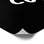 Cucum berg Funny Cucumber Pun Dark BG Poster (Ecke)