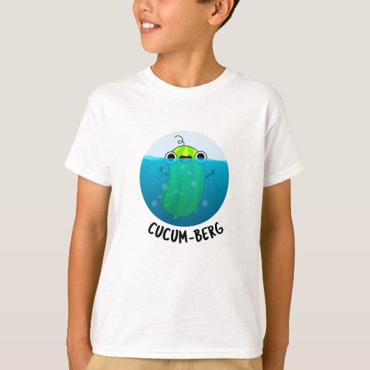 Cucum-berg Funny Cucumber Pun T-Shirt (Vorderseite)