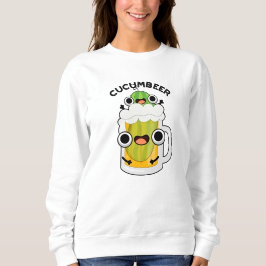 Cucum bier Funny Beer Pun Sweatshirt (Vorderseite)