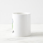 Cucum-blur Funny Veggie Cucumber Pun Kaffeetasse (Mittel)