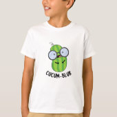 Cucum-blur Funny Veggie Cucumber Pun T-Shirt (Vorderseite)