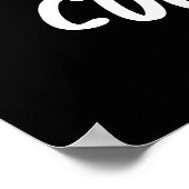 Cucum bro Funny Veggie Cucumber Pun Dark BG Poster (Ecke)