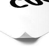 Cucum-bro Funny Veggie Cucumber Pun Poster (Ecke)