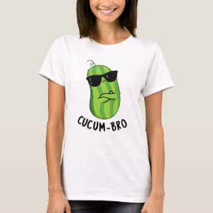 Cucum-bro Funny Veggie Cucumber Pun T-Shirt