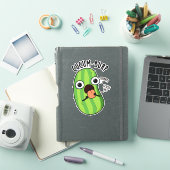 Cucum burp Funny Cucumber Pun Aufkleber (iPad Hülle)
