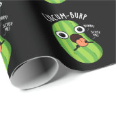 Cucum burp Funny Cucumber Pun Dark BG Geschenkpapier (Rolleneckpunkt)