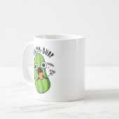 Cucum burp Funny Cucumber Pun Kaffeetasse (Vorderseite Links)