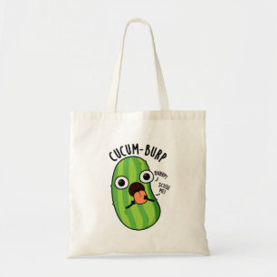 Cucum burp Funny Cucumber Pun Tragetasche