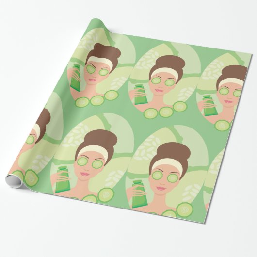 Cucumber Facial Geschenkpapier (Ungerollt)