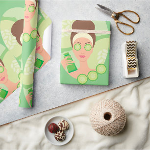 Cucumber Facial Geschenkpapier