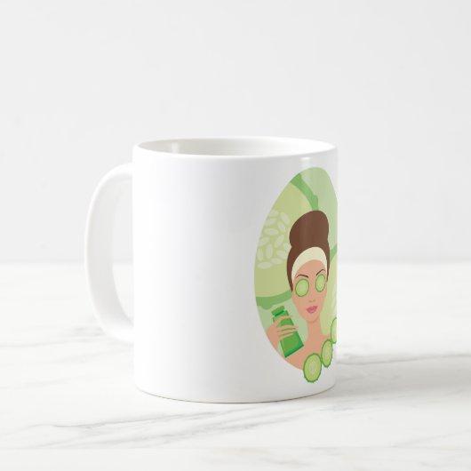 Cucumber Facial Kaffeetasse (Vorderseite Links)
