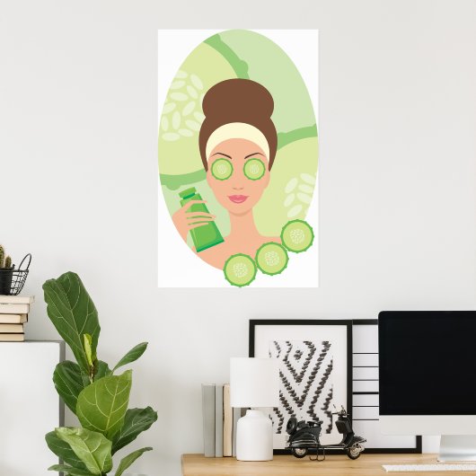 Cucumber Facial Poster (Heimbüro)