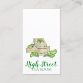 Cucumber Finger Sandwich Afternoon Tea Café Visitenkarte (Vorderseite)