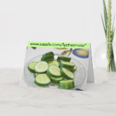 Cucumber greeting card karte (Rückseite)