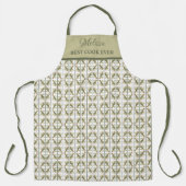 Cucumber Muster Bester Koch je Name Schürze (Vorderseite)