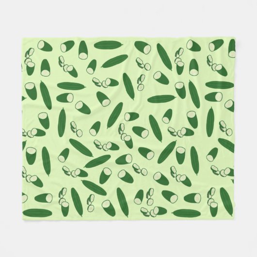 Cucumber Muster Fleecedecke (Vorderseite (Horizontal))