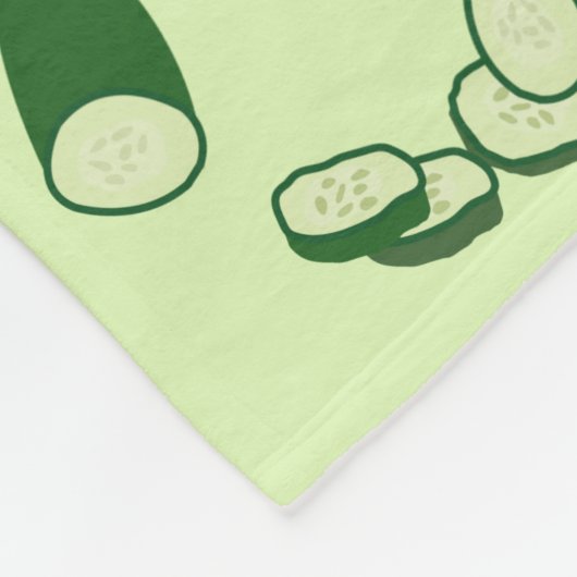 Cucumber Muster Fleecedecke (Ecke)