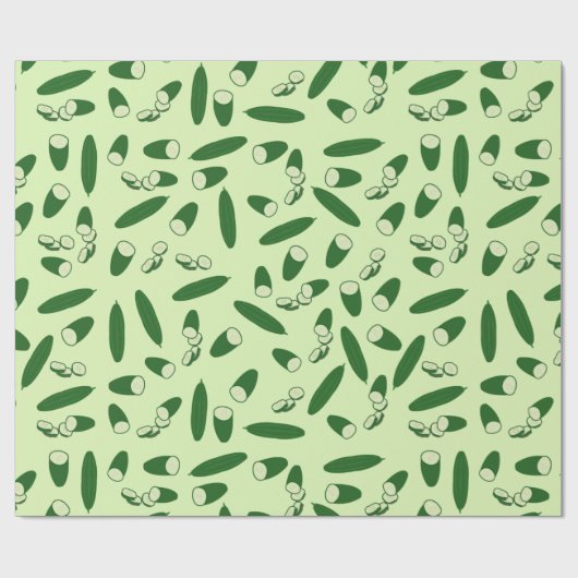 Cucumber Muster Geschenkpapier (Flach)