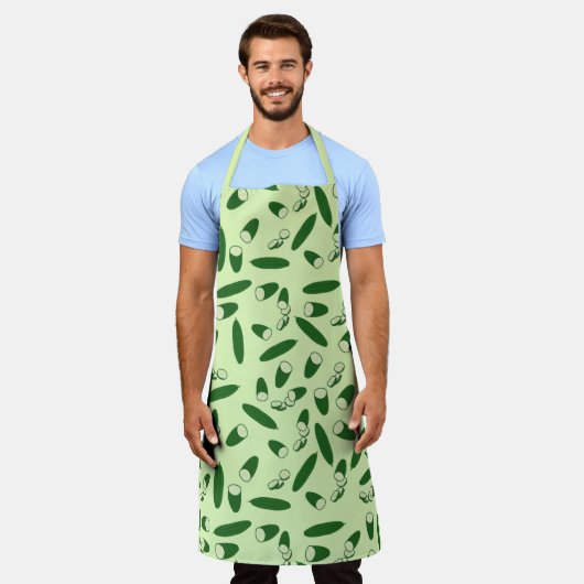 Cucumber Muster Schürze (Getragen)