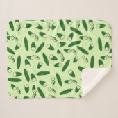 Cucumber Muster Sherpadecke (Vorderseite (Horizontal))