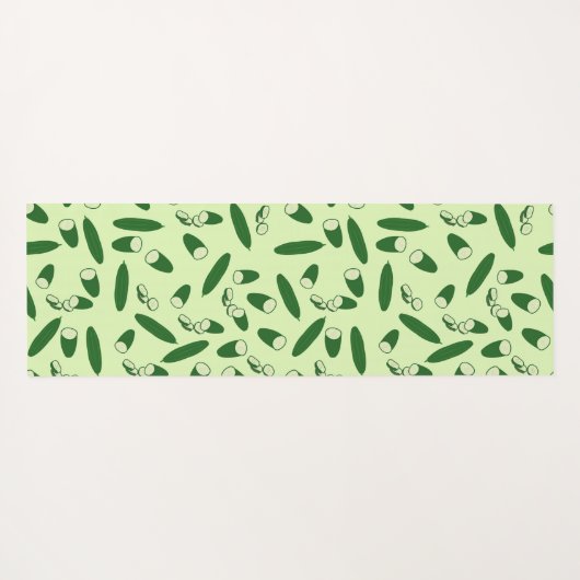 Cucumber Muster Yogamatte (Rückseite (Horizontal))