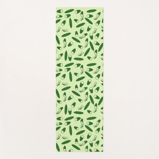 Cucumber Muster Yogamatte (Vorderseite)