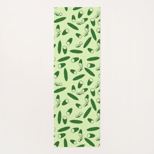 Cucumber Muster Yogamatte (Rückseite)