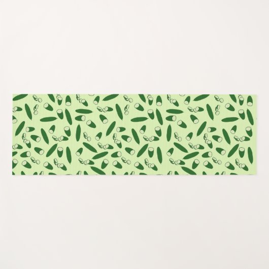 Cucumber Muster Yogamatte (Vorderseite (Horizontal))