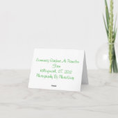 Cucumber Notecard Karte (Rückseite)