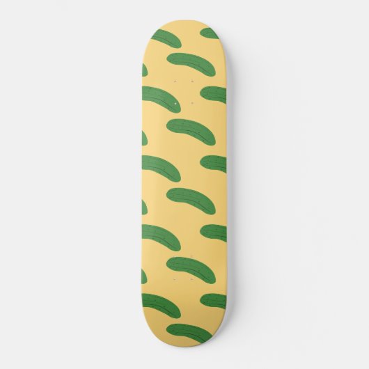 Cucumber Pickles Vegetable Lover Food Humor Skateboard (Vorderseite)