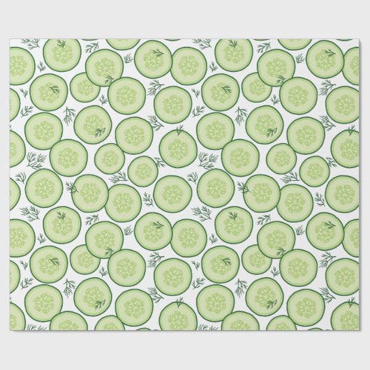Cucumber Salat Geschenkpapier (Flach)