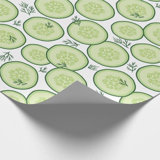 Cucumber Salat Geschenkpapier (Ecke)