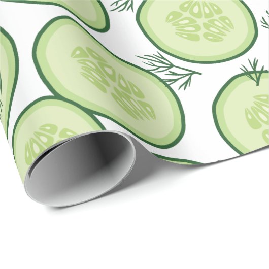 Cucumber Salat Geschenkpapier (Rolleneckpunkt)
