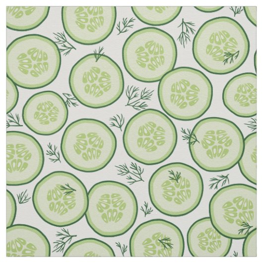 Cucumber Salat Stoff (Muster)