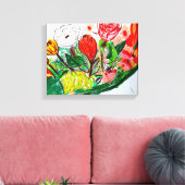 Cucumber Stretched Canvas Print Leinwanddruck (Insitu (Wohnzimmer))