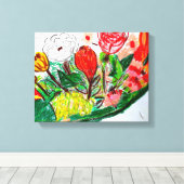 Cucumber Stretched Canvas Print Leinwanddruck (Insitu (Holzboden))