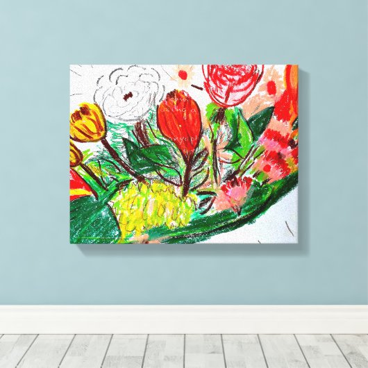 Cucumber Stretched Canvas Print Leinwanddruck (Insitu (Holzboden))