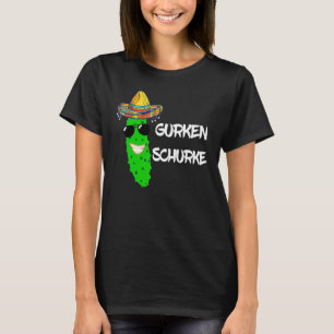 Cucumber Villain Cucumer Gemüse Sombrero Costal T-Shirt