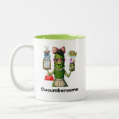 Cucumberson Humore Zweifarbige Tasse (Links)